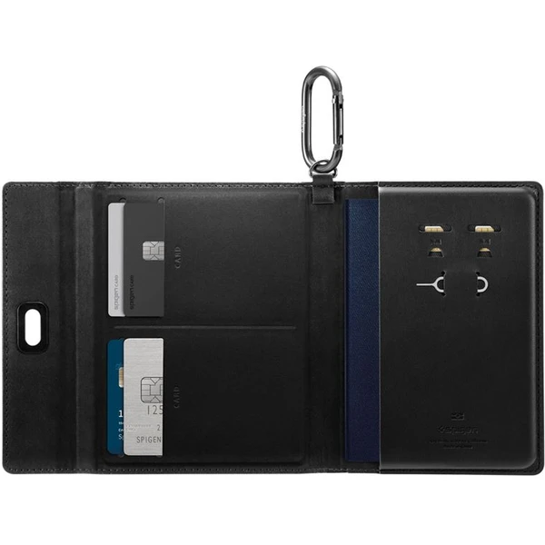 Spigen Universal AirTag Passport Holder puzdro na cestovný pas čierne - Puzdra - Obrázok 7391b613e1274c9eb613ceb961b344fd