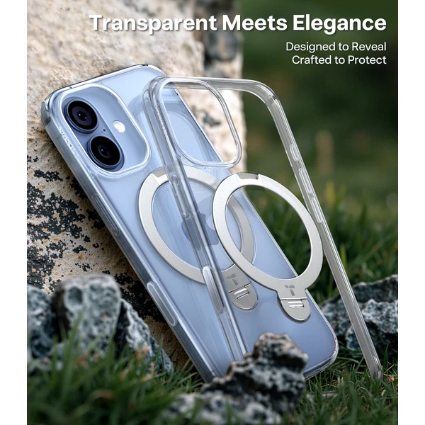 Torras Ostand Q3 Spin MagSafe kryt iPhone 17 clear - Puzdra - Obrázok 768533f296f3447da559e96daf337550