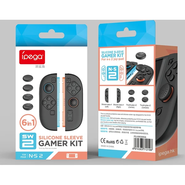 iPega SW2083A Silikónové krytky JoyCon Ovládače pre Nintendo Switch 2 čierna - Vychytávky - Obrázok 77a79827320047cfbd376f3c49fca3c1