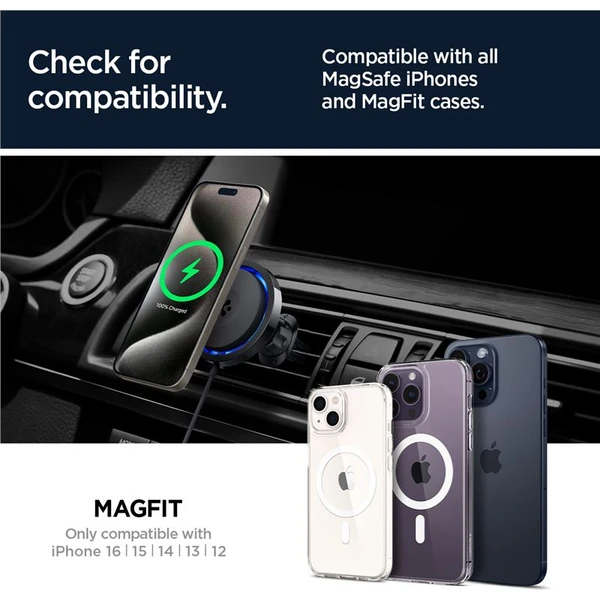 Spigen OneTap Pro 3 Cryomax Air Vent MagSafe držiak do auta s chladením, čierny - Držiaky - Obrázok 785ed21e1dd5450c96edec3a770fde00