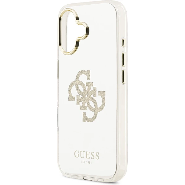 Guess PC/TPU Mirror 4G Glitter Logo MagSafe kryt iPhone 17 zlatý - Puzdra - Obrázok 79593df08cd6430d9853a0b56b30fe6d