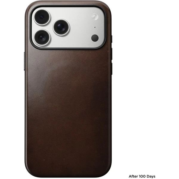 Nomad Modern Leather Case (Horween) MagSafe kožený kryt iPhone 17 Pro Max Rustic Brown - Puzdra - Obrázok 79e58f17cf674ceaa32a13c47e20a139