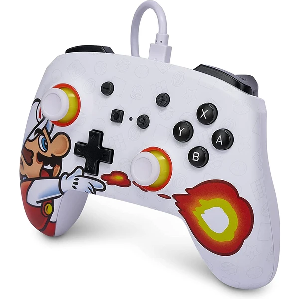 PowerA Enhanced drôtový herný ovládač - Fireball Mario (Switch) - Herné ovládače - Obrázok 7A41G00101