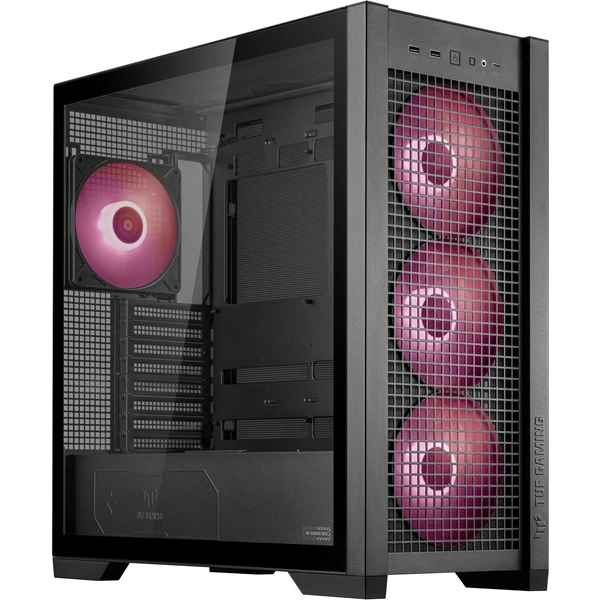 ASUS TUF GAMING GT302 TG ARGB čierna - Počítačové skrine - Hlavný obrázok