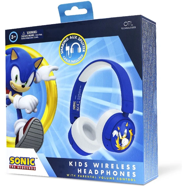 OTL bezdrôtové slúchadlá detské s motívom Sonic the Hedgehog modrá - Slúchadlá - Obrázok 7GTM100501