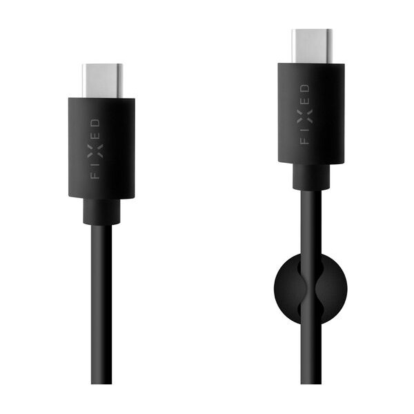 E-shop FIXED nabíjací kábel USB-C - USB-C (PD) 15W čierny
