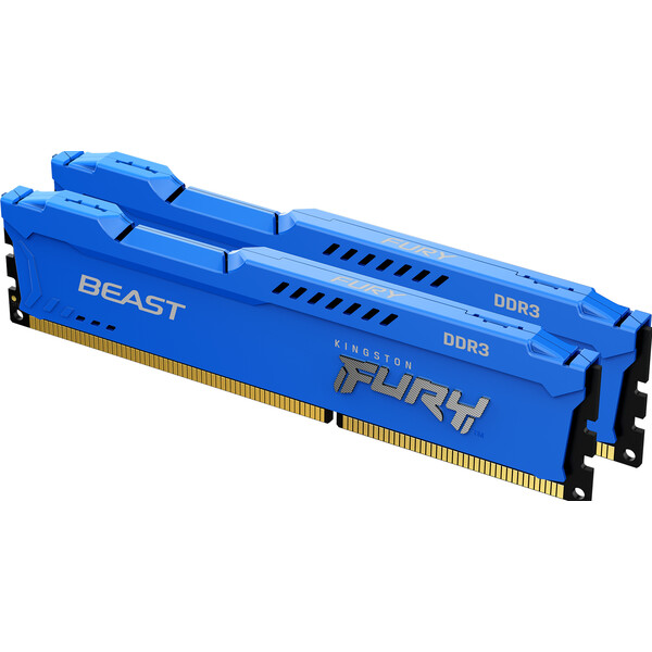 E-shop Kingston FURY Beast 8GB 1600MHz DDR3 CL10 DIMM (2x4GB) Blue