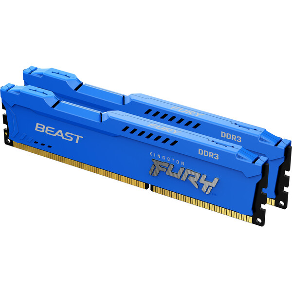 E-shop Kingston FURY Beast 16GB 1600MHz DDR3 CL10 DIMM (2x8GB) Blue