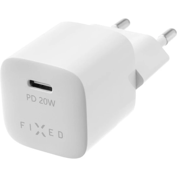 FIXED Mini nabíjačka s USB-C a USB-C/Lightning káblom, PD, 1 m, MFI, 20W, biela - Nabíjačky - Obrázok 806e62fbf04d4771b94cf8dbb0126b06