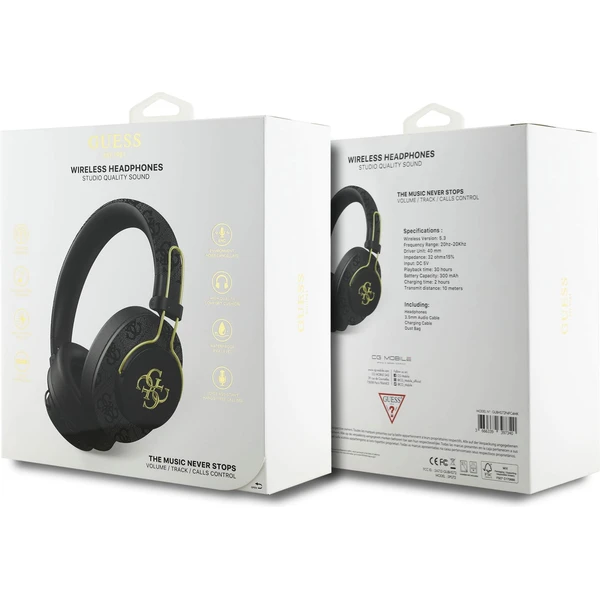 Guess PU 4G Metal Logo ENC bezdrôtové slúchadlá čierna - Slúchadlá - Obrázok 885b349f7c2943c388918ef3a4f0eda2