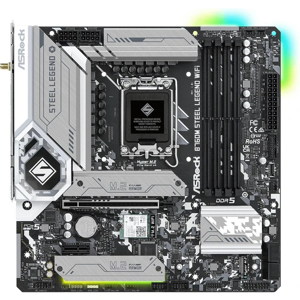 ASRock B760M STEEL LEGEND WIFI Intel B760 - Základné dosky - Obrázok 8D32000701