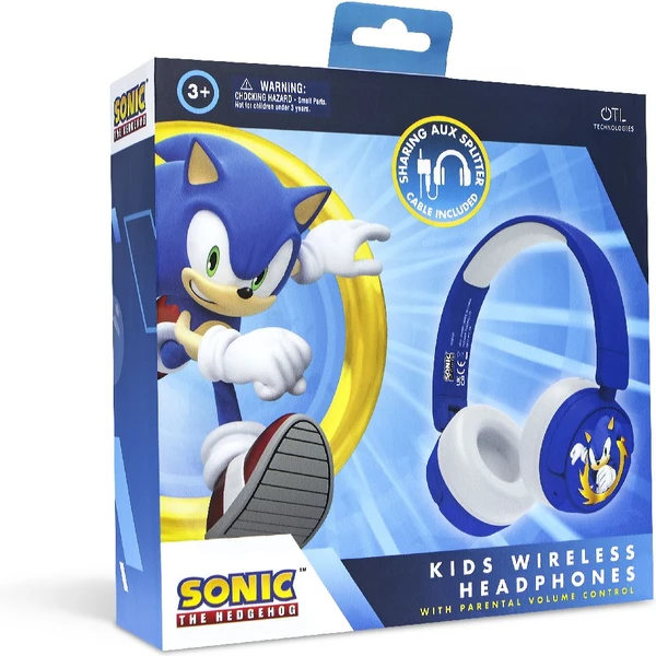 OTL bezdrôtové slúchadlá detské s motívom Sonic the Hedgehog modrá - Slúchadlá - Obrázok 8GTM100501