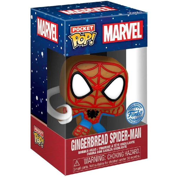 Funko Pocket POP! & Tee: Marvel - Spider-Man (Gingerbread ) detské S - Darčekové sady - Obrázok 8LBK100501