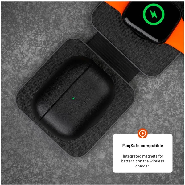 FIXED PodsLeather kožené puzdro s MagSafe pre Apple AirPods Pro 2 čierne - Puzdra - Obrázok 8e6ee2a1ec2a4a90823b7a2773646c61