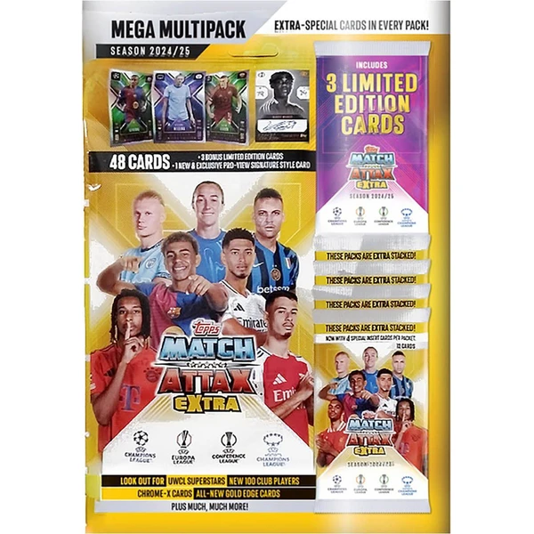 Futbalové karty Topps 2025 UCC MA Extra - Mega Multipack - Futbalové karty - Hlavný obrázok