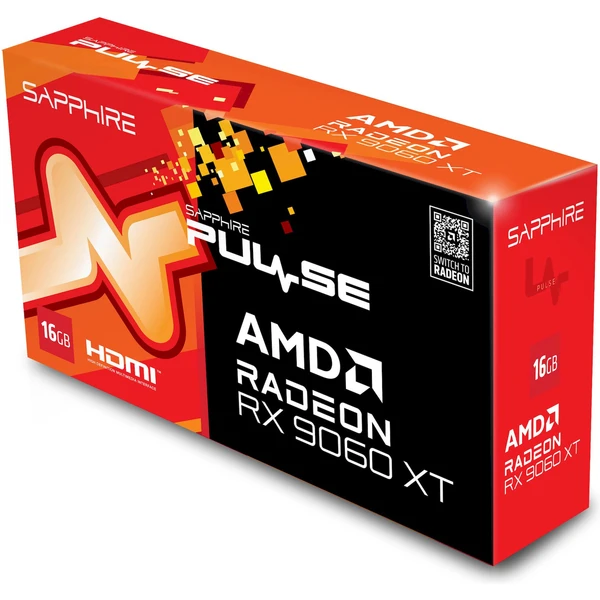 Sapphire PULSE AMD Radeon RX 9060 XT GAMING OC 16GB - Grafické karty - Obrázok 911H000N01