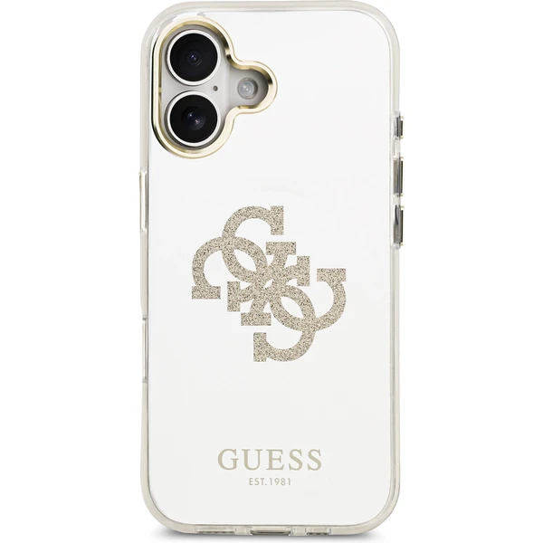Guess PC/TPU Mirror 4G Glitter Logo MagSafe kryt iPhone 17 zlatý - Puzdra - Obrázok 911c9af2f7ef49e7a4701637ac15135b