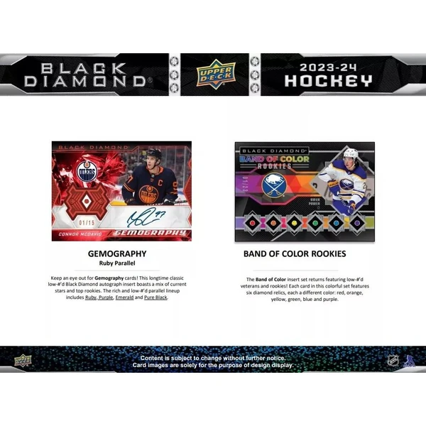 Hokejové karty 2023-24 Upper Deck Black Diamond Hockey Hobby Box - Hokejové karty - Obrázok 91U4000N01