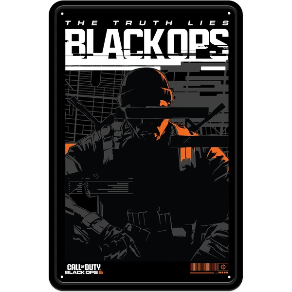 Kovová ceduľa Call of Duty: Black Ops 6 - Truth Lies - Vychytávky - Hlavný obrázok