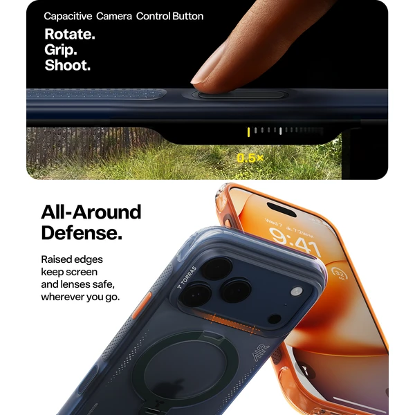 Torras Ostand Q3 Air MagSafe kryt iPhone 17 Pro horizon orange - Puzdra - Obrázok 976d7896df4b4595805a231ecaa7c665
