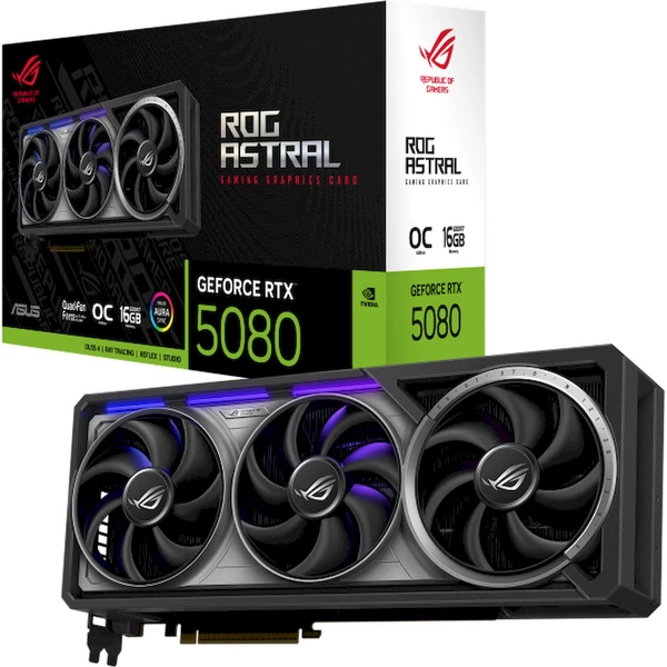 ASUS ROG Astral NVIDIA GeForce RTX 5080 16GB GDDR7 OC - Grafické karty - Obrázok 97JB000O01