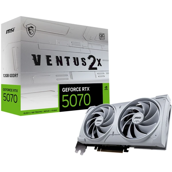 MSI NVIDIA GeForce RTX 5070 12G VENTUS 2X OC WHITE - Grafické karty - Obrázok 97MD000J01