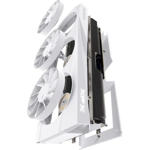 XFX Quicksilver AMD Radeon RX 9070 XT 16GB GDDR6, Magnetic Air Edition white - Grafické karty - Obrázok 98LE000L01