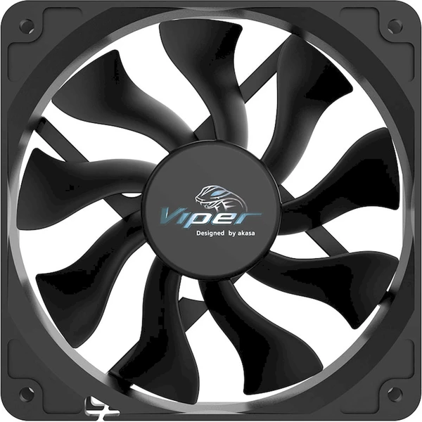 Akasa VIPER S-flow 120mm čierna - Ventilátory pre PC - Obrázok 99BJ000K01