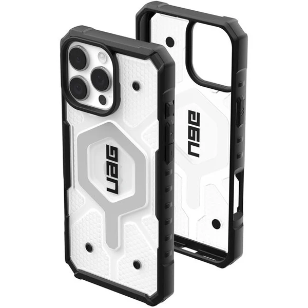 UAG Pathfinder Clear Magsafe kryt iPhone 16 Pro Max biely - Puzdra - Obrázok 99ed84a3461e4095a4b9c822e758039d