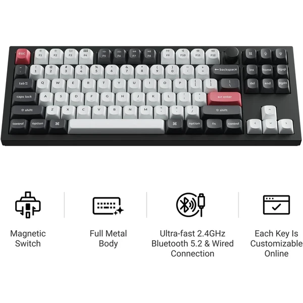 Keychron Q3 HE herná klávesnica (US) čierna - Klávesnice - Obrázok 9GIG000K01