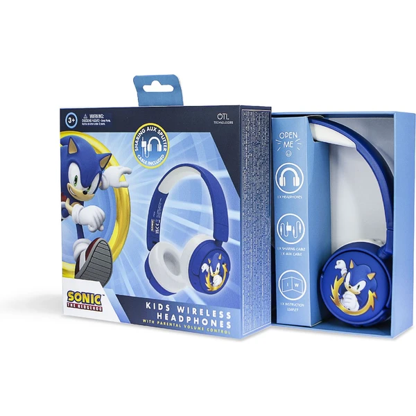 OTL bezdrôtové slúchadlá detské s motívom Sonic the Hedgehog modrá - Slúchadlá - Obrázok 9GTM100501
