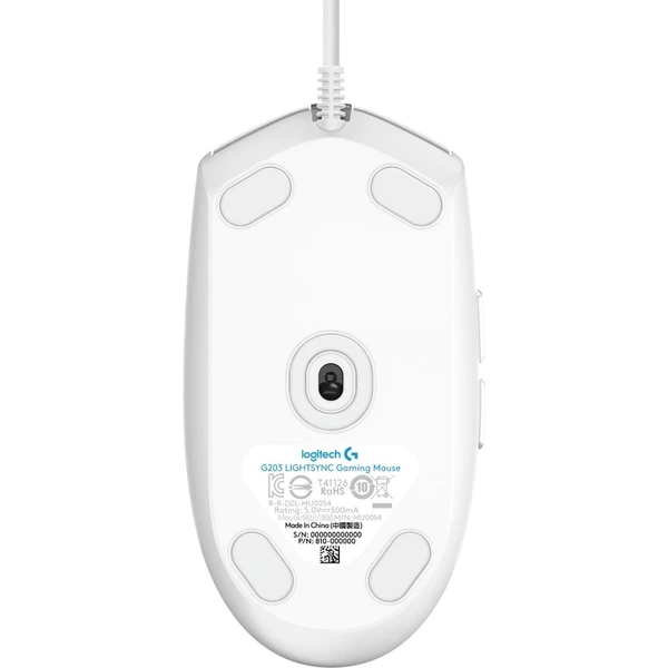 Logitech G203 LIGHTSYNC myš biela - Myši - Obrázok 9KRO600301