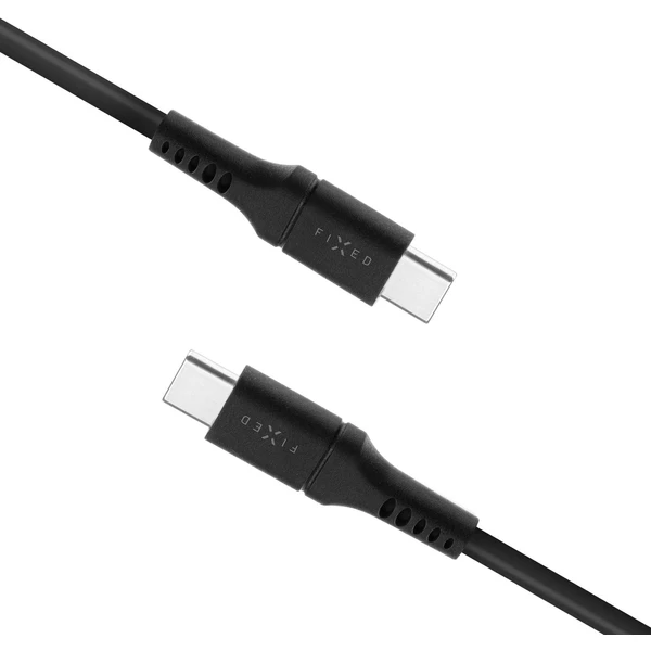 FIXED tekutý silikónový USB-C/USB-C napájací kábel 60W 0,5m čierny - Káble a redukcie - Obrázok 9SS1000601