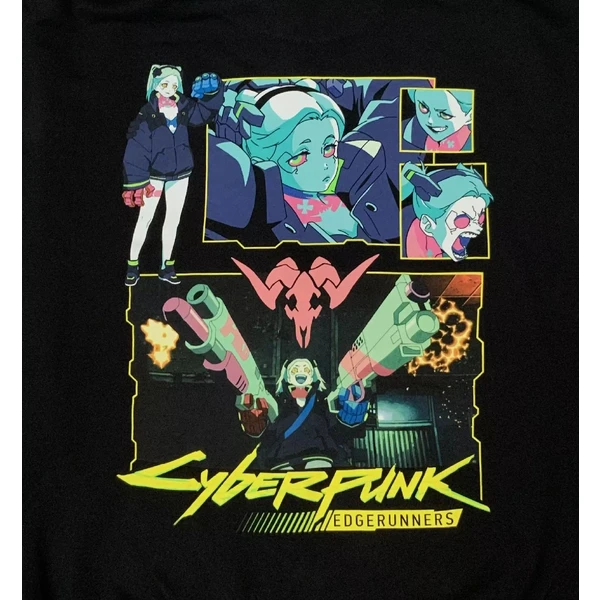 Mikina na zips Cyberpunk Edgerunners – Rebecca Collage L - Mikiny a svetre - Obrázok 9V20000J01