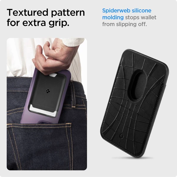 Spigen Valentinus Wallet Magsafe peňaženka pre 3 karty, čierna - Peňaženky - Obrázok 9cf69498636b46499887ea6c36ab6018