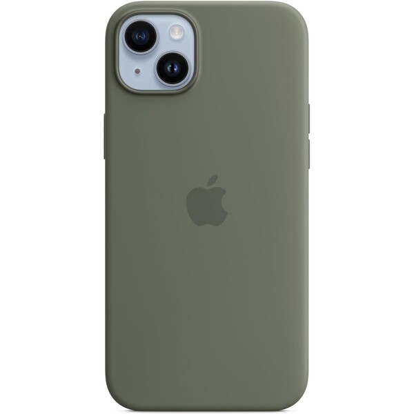 E-shop Apple silikónový kryt s MagSafe na iPhone 14 Plus olivový