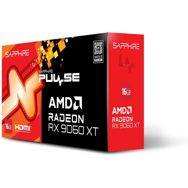 Sapphire PULSE AMD Radeon RX 9060 XT GAMING OC 16GB - Grafické karty - Obrázok A11H000N01