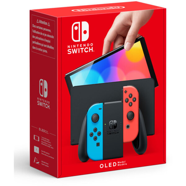 E-shop Konzola Nintendo Switch - OLED Neon Blue/Neon Red