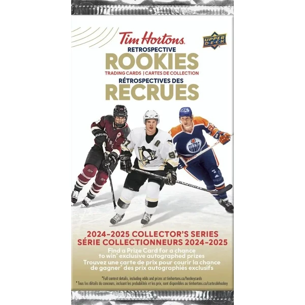 Hokejové karty 2024/25 Upper Deck Tim Hortons Retrospective Rookies Hockey Hobby Balíček - Hokejové karty - Hlavný obrázok