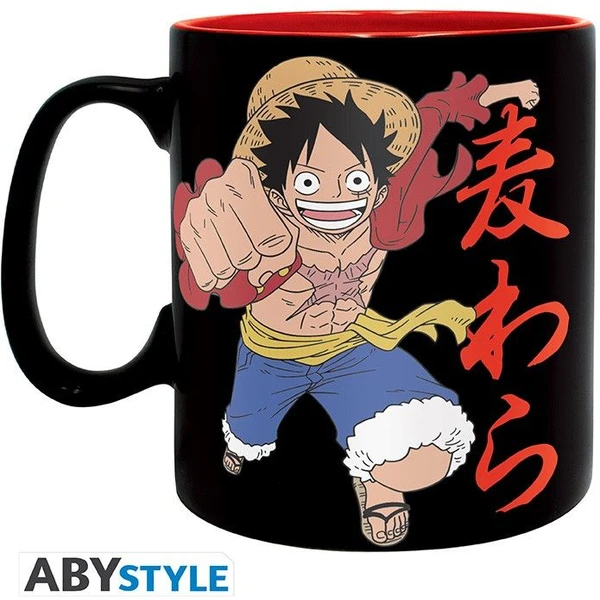 Hrnček One Piece - Luffy & Skull 460 ml - Hrnčeky - Obrázok A654G00101