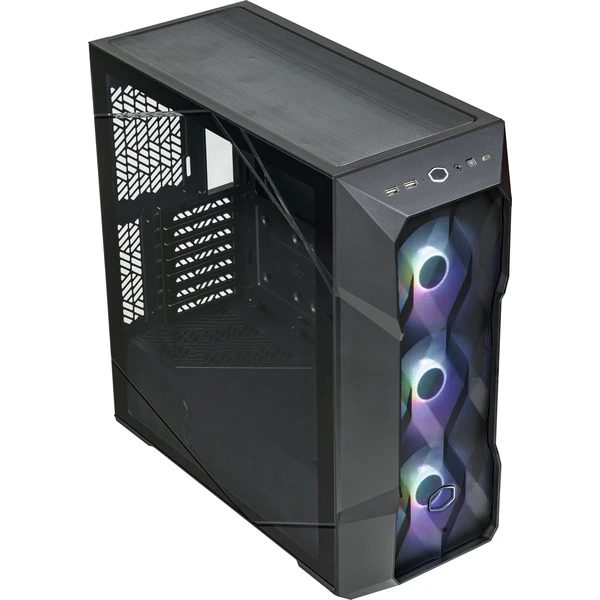 Cooler Master MasterBox TD500 MESH V2, priehľadná bočnica, čierna - Počítačové skrine - Obrázok A684000601
