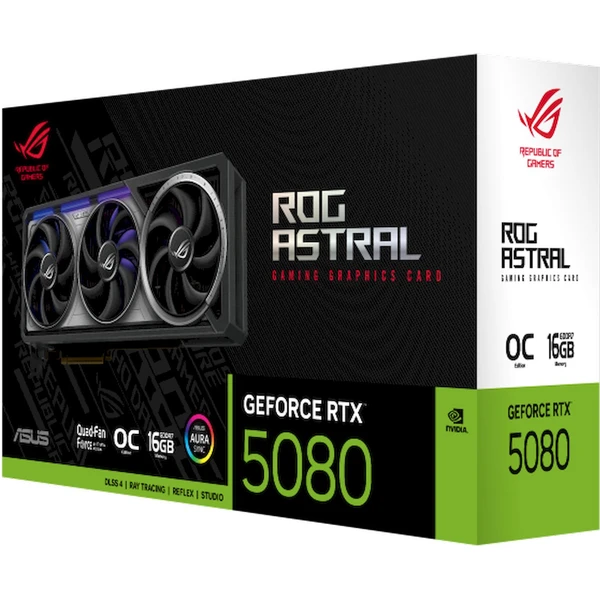 ASUS ROG Astral NVIDIA GeForce RTX 5080 16GB GDDR7 OC - Grafické karty - Obrázok A7JB000O01