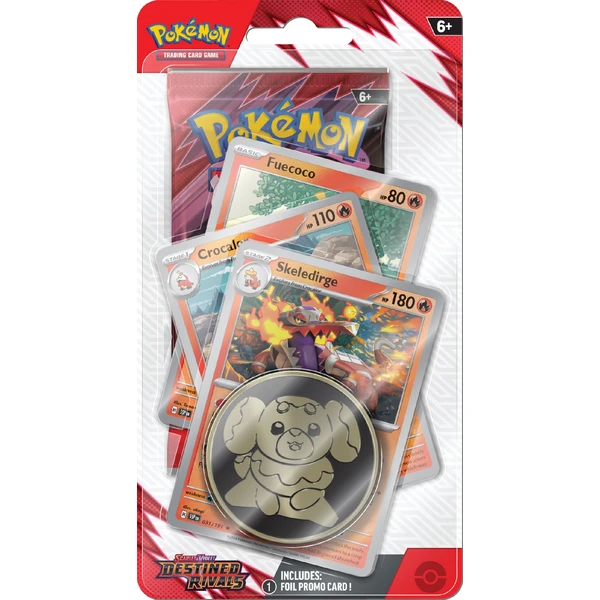 Pokémon TCG: SV10 Destined Rivals - Premium Checklane Blister - Pokémon karty - Obrázok A98F000J01