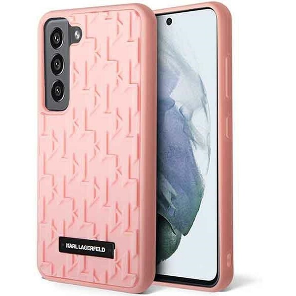 E-shop Karl Lagerfeld Rubber Mono Logo Plate kryt Samsung Galaxy S23 ružový