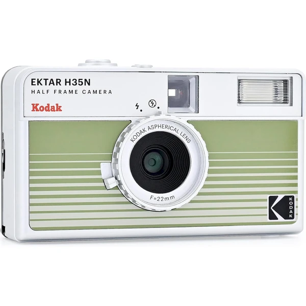 Kodak EKTAR H35N Striped Analógový fotoaparát zelený - Fotoaparáty - Obrázok BEO0000L01