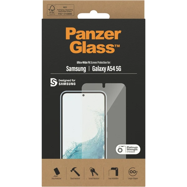 PanzerGlass™ Ultra-Wide Fit Samsung Galaxy A54 5G číre - Ochranné fólie a sklo - Obrázok BTX0000701