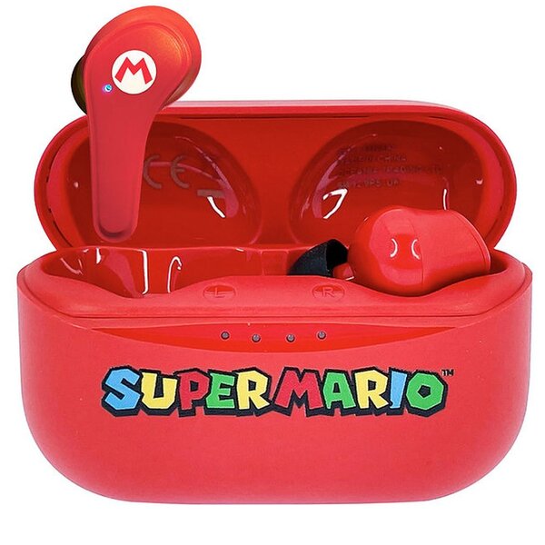 E-shop OTL detské bezdrôtové slúchadlá s motívom Super Mario červená