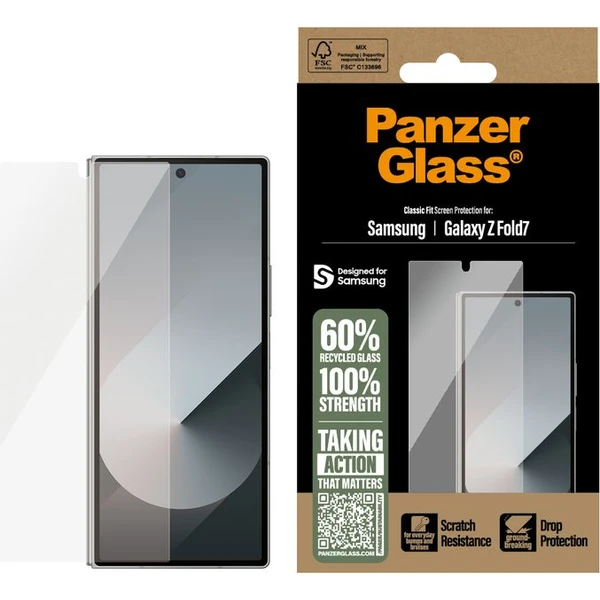 PanzerGlass® Ultra-Wide Fit sklo Samsung Galaxy Z Fold7 - Ochranné fólie a sklo - Obrázok C4SE000K01