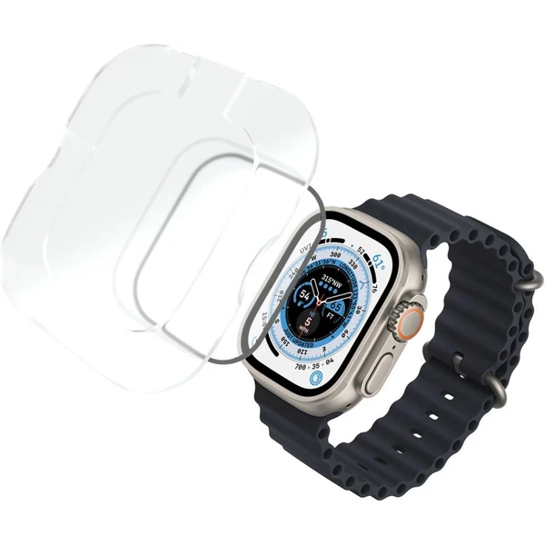 FIXED Armor prémiové tvrzené sklo s aplikátorem Apple Watch Ultra 49mm černé - Ochranné fólie a sklo - Obrázok C9U1000L01