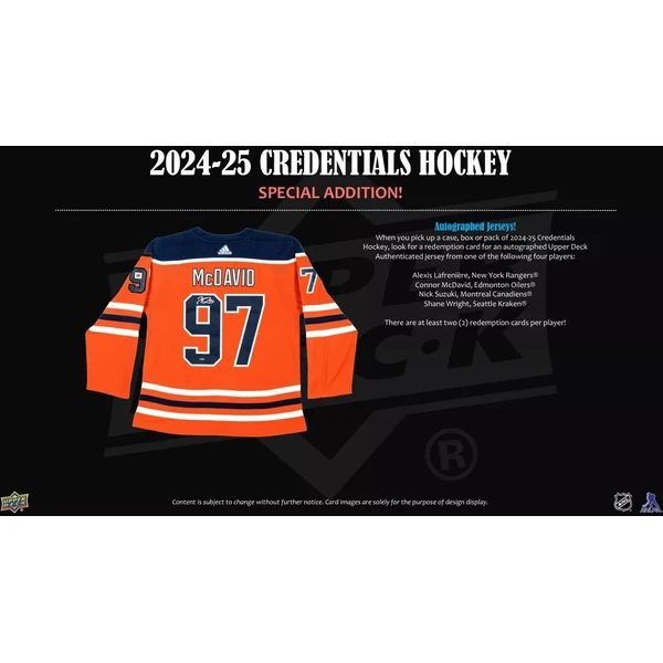 Hokejové karty 2024-25 Upper Deck Credentials Hockey Hobby Box - Hokejové karty - Obrázok CFSE000K01